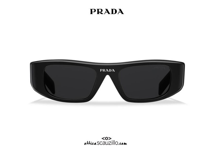 Narrow rectangular sunglasses PRADA Runway SPR 20W col. black ...