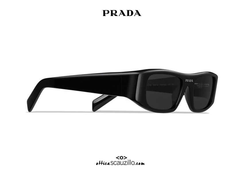 Narrow rectangular sunglasses PRADA Runway SPR 20W col. black ...