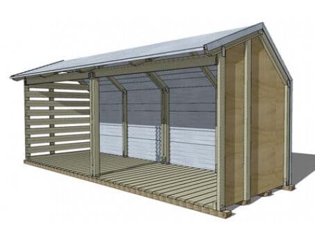 Backyard Wood Shed 5.8m | Outpost Kitsets NZ