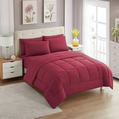 Red comforter set Sweet Home Collection 7 Piece Comforter Set Bed Linen Red (30.5x30.5cm)