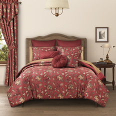 Royal Court Bari Comforter Set Queen in Bedspread Red