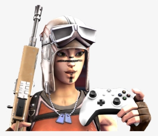 Fortnite Skins Holding Xbox Controller Png image.