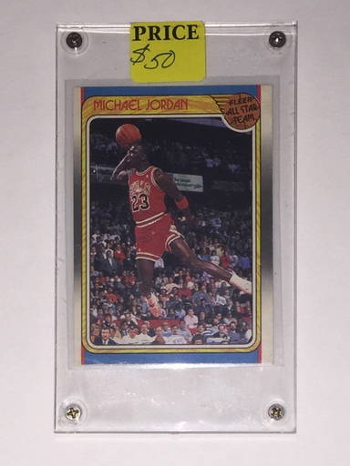 1988 Fleer Michael Jordan Sticker Basketball Card