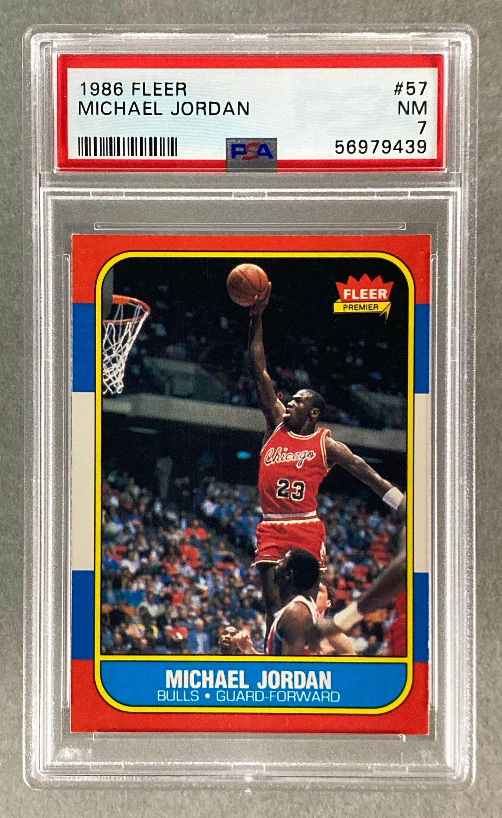 1986 Fleer Michael Jordan #57 Psa 7 Auction