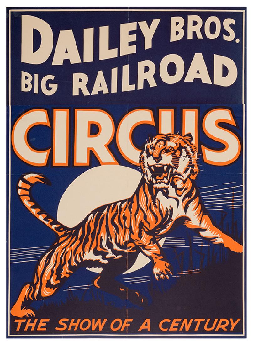 Dailey Brothers Big Railroad Circus Poster. - Nov 18, 2017 | Potter ...