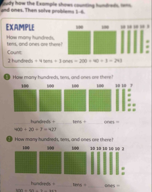 Solved: study how the Example shows counting humees, lm and ones. Then ...