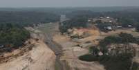 Forte seca atinge o Rio Negro, na floresta amazônica -  13/10/2023  Foto: REUTERS/Bruno Kelly