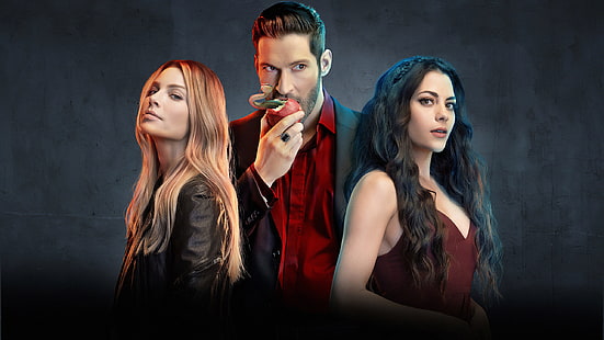 Programa de TV, Lucifer, Chloe Decker, Lauren German, Lucifer (Programa de TV), Tom Ellis, HD papel de parede HD wallpaper