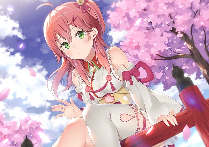 Hololive, Youtuber Virtual, Sakura Miko, Wallpaper HD