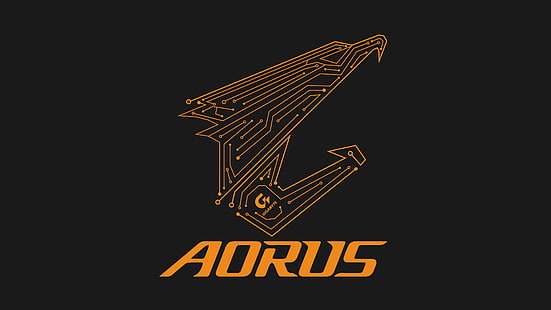 logo, aquila, gigabyte, aorus, Sfondo HD HD wallpaper