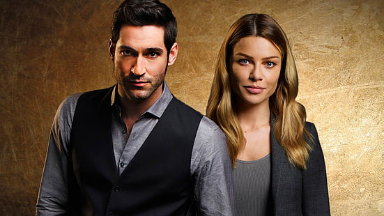 Programa de TV, Lúcifer, Lauren alemão, Tom Ellis, HD papel de parede HD wallpaper