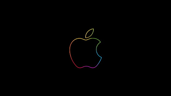 Appleカラフルなロゴ、カラフルなアップル、ロゴ、 HDデスクトップの壁紙 HD wallpaper