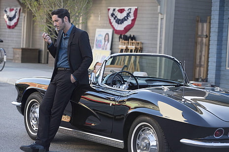 Programa de TV, Lucifer, Tom Ellis, HD papel de parede HD wallpaper