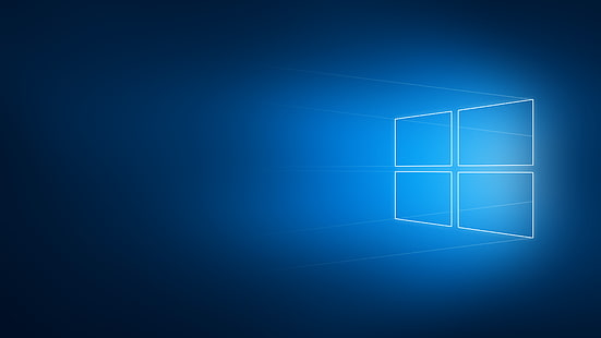 Windowsロゴ、Windows 10、ロゴ、ミニマリズム、ぼやけ、ジオメトリ、オペレーティングシステム、Microsoft Windows、 HDデスクトップの壁紙 HD wallpaper