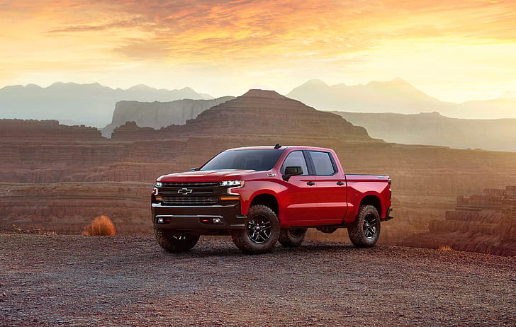 silverado, chevrolet silverado lt-z71 2019, z71, HD wallpaper