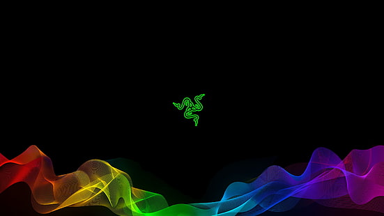 Razerロゴ、Razer、Razer Inc.、ブランド、ロゴ、ロゴタイプ、カラフル、 HDデスクトップの壁紙 HD wallpaper