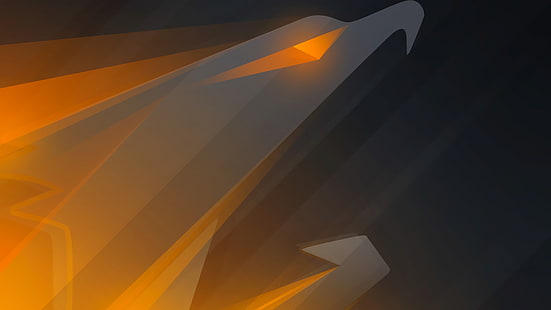 Gigabyte, Aorus, logo, giochi per PC, Sfondo HD HD wallpaper