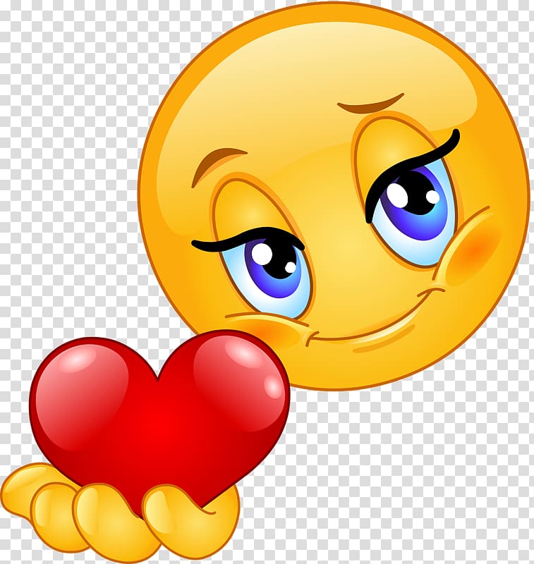 Emoticon Emoji Heart Smiley Love, Emoji transparent background PNG clipart  | HiClipart