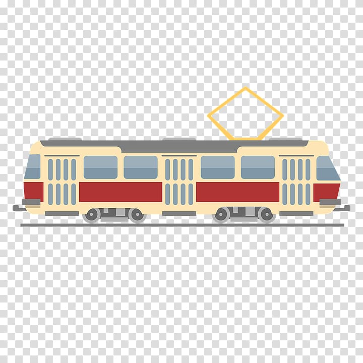 Tram transparent background PNG clipart