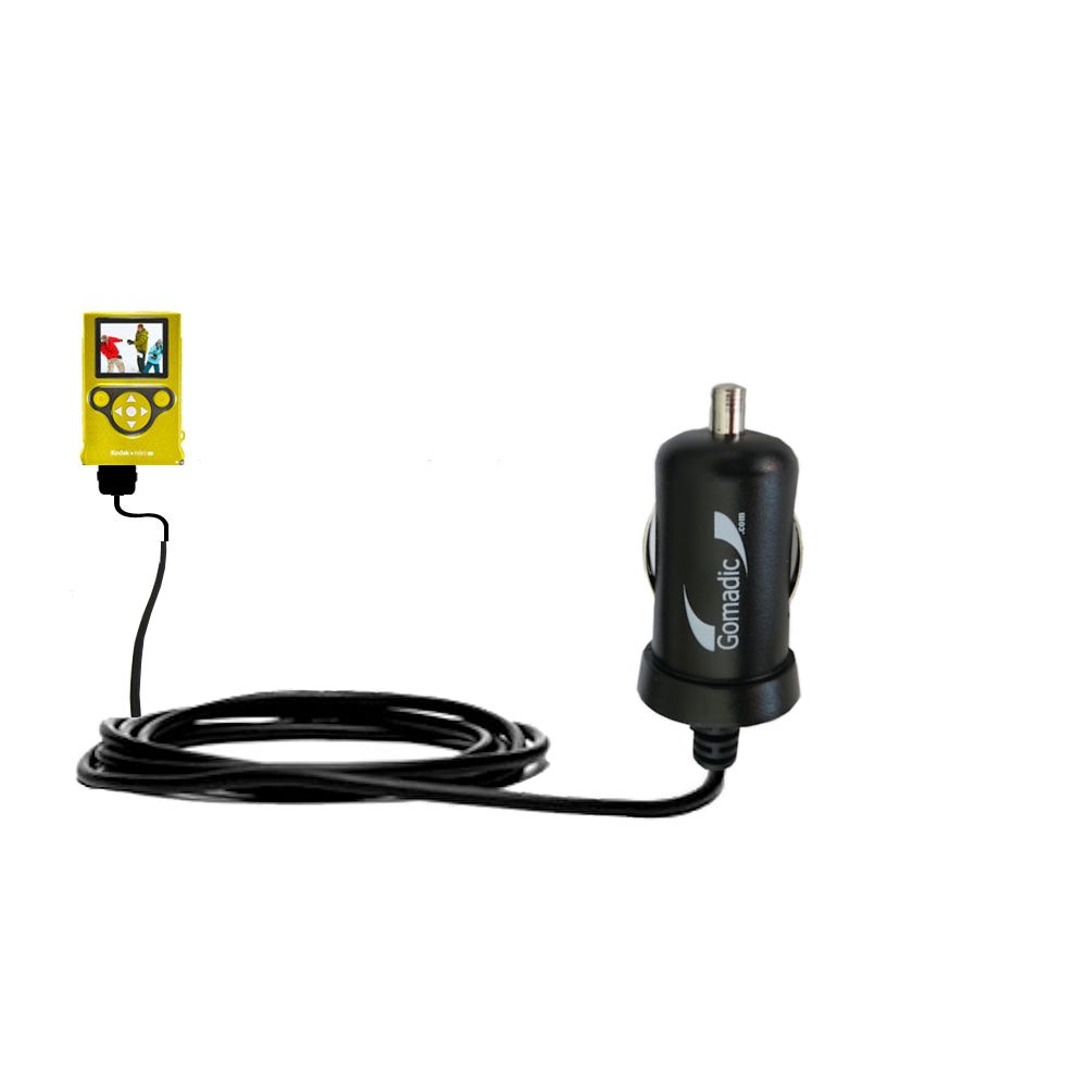 Mini Car Charger compatible with the Kodak Mini Video Camera