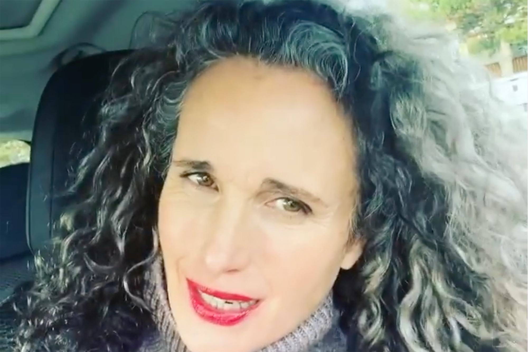 Andie Macdowell Is Embracing Her Gray Hair I M A Silver Fox