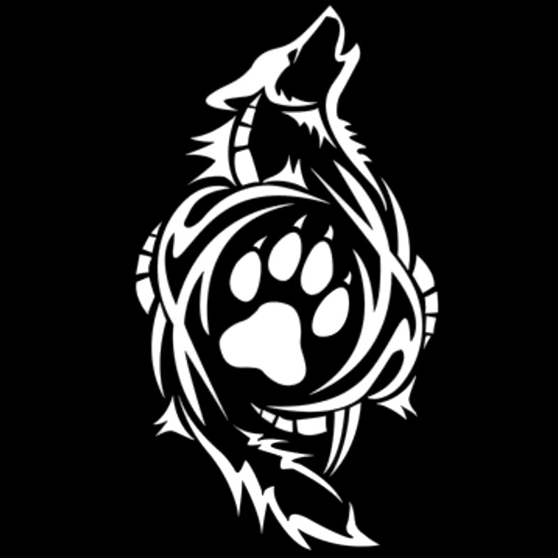 Wolf Paw Print Drawing at PaintingValley.com | Explore collection of ...