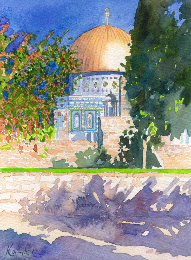 Dome Of The Rock Painting at PaintingValley.com | Explore collection of ...