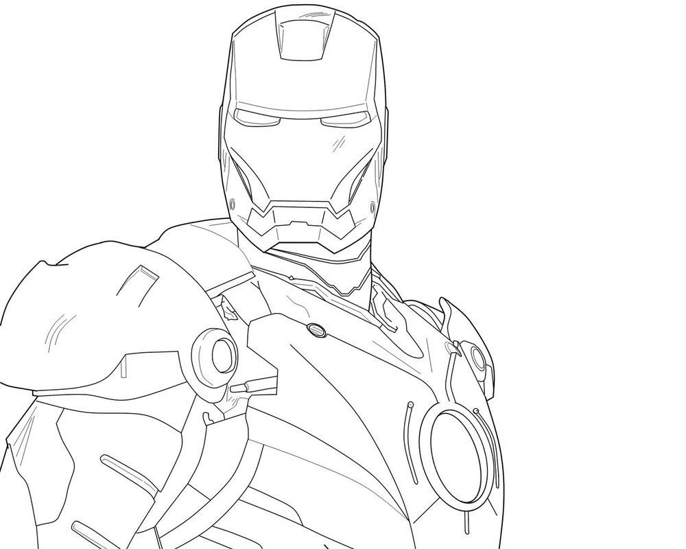 Iron Man Easy Sketch at PaintingValley.com | Explore collection of Iron ...