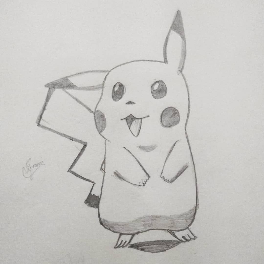 Pikachu Sketch Drawing at PaintingValley.com | Explore collection of ...