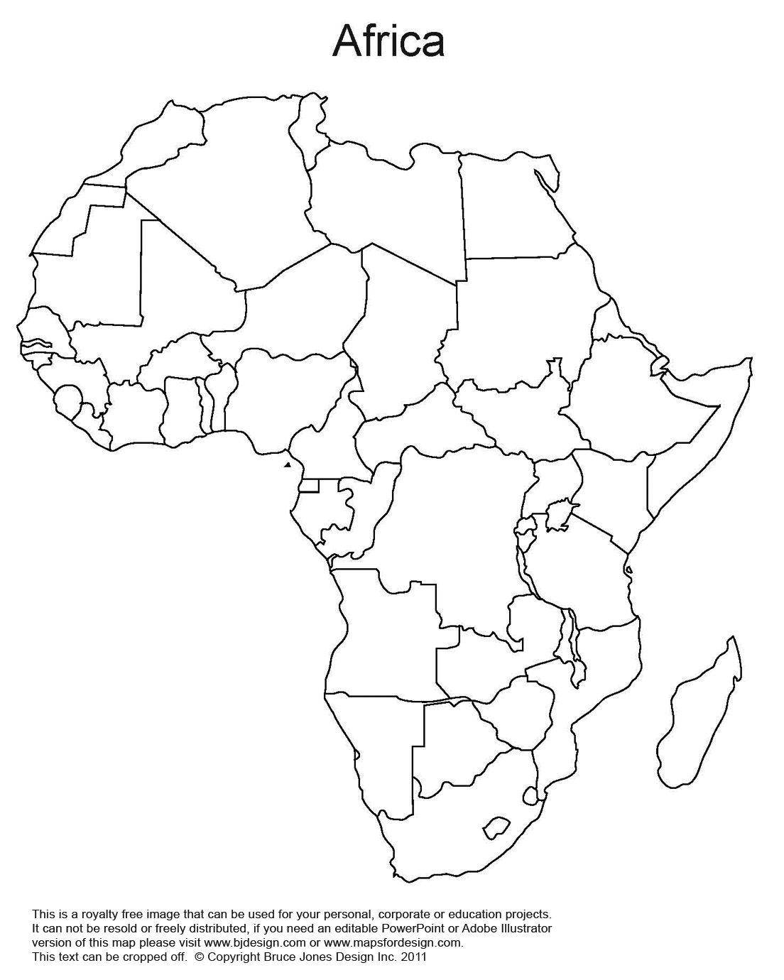 Africa Political Map Outline Pdf