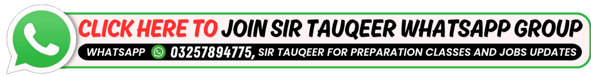 Join Sir Tauqeer Whatsaap group