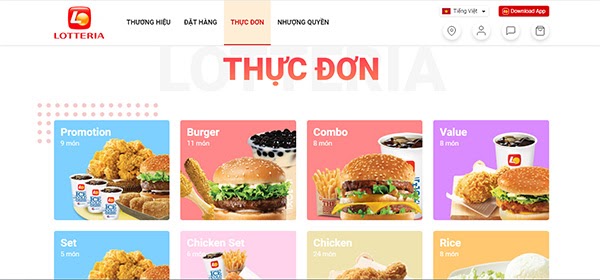 Riview Thực Đơn Lotteria Chi Tiết - Các Dịp Khuyến Mãi Kịch Sàn