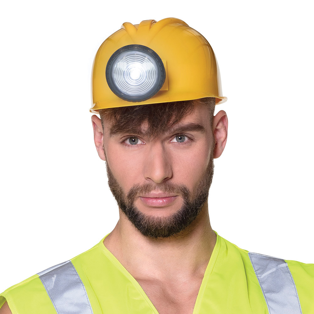 Construction Worker Helmet with Light (Adjustable) – Hats – Palmer ...