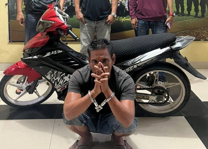 Tangkap Residivis Pelaku Curanmor di Jalan Kartini Prabumulih, Tim Singo Timur Sita Jupiter MX dan Bong 