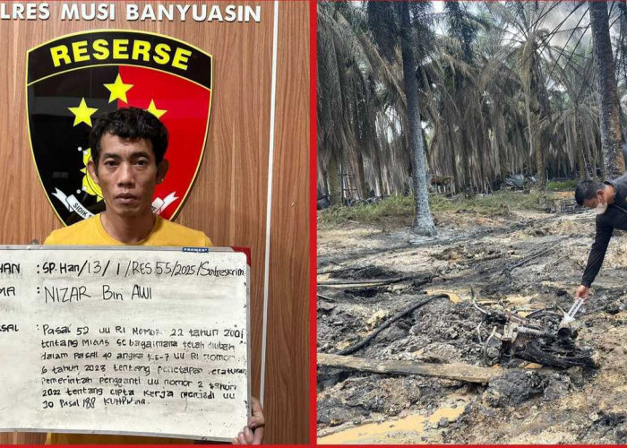 Pemilik Sumur  Ilegal yang Terbakar di Tanjung Dalam diamankan, Ini Penyebabnnya