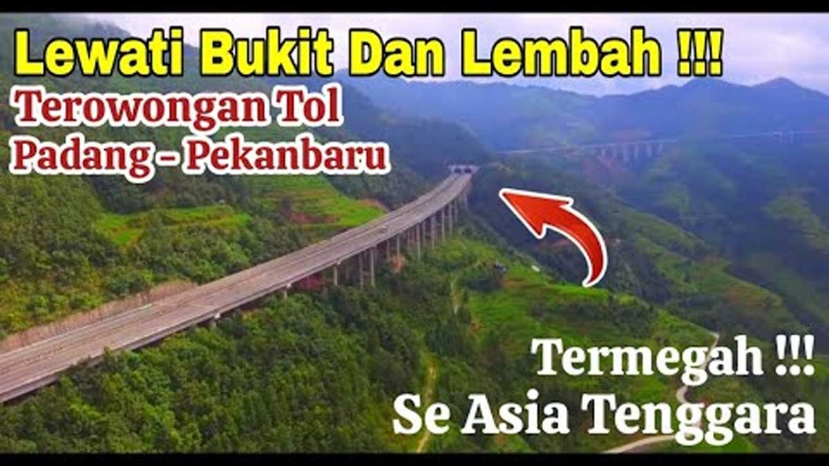 Termegah di Asia Tenggara, Jalan Tol di Padang Ini Punya Akses ...