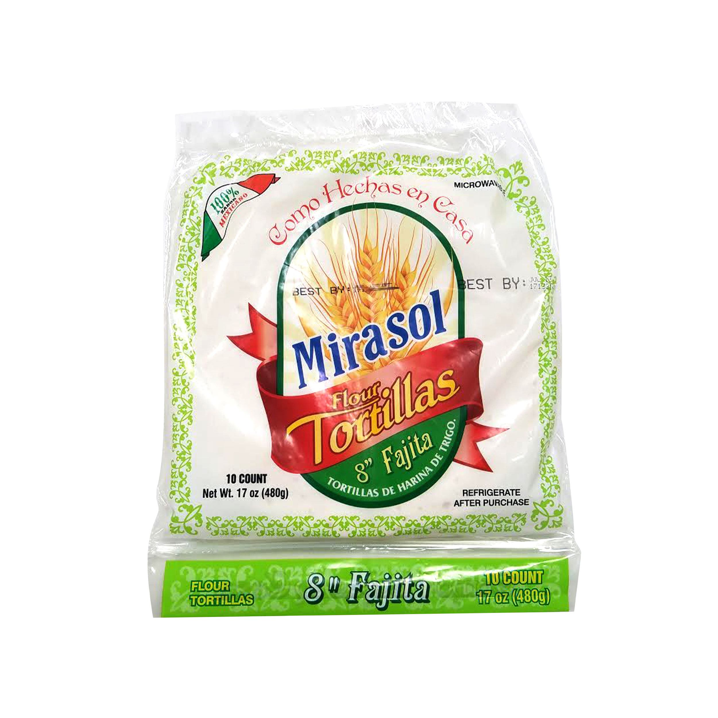 Mirasol Flour Tortillas Fajita 10 Units – PamexFoods