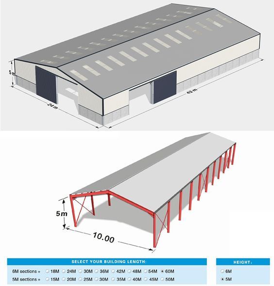 Bản vẽ thi công mái tôn nhà xưởng