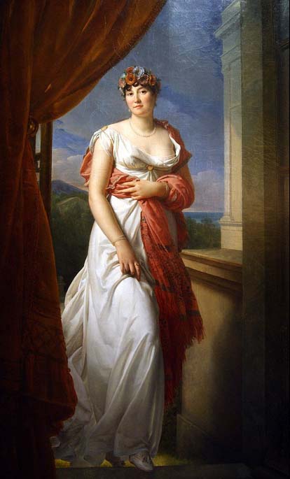 Portrait en pied de Mme Tallien, née Thérésa Cabarrus, par le baron Gérard, vers 1804