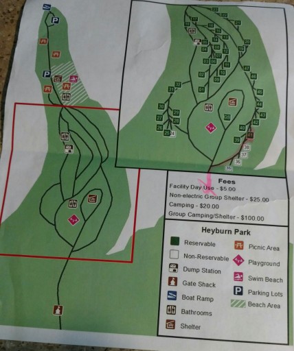 Maine State Park Campground Map