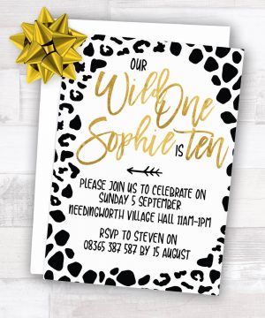 Animal Print Party Invitation