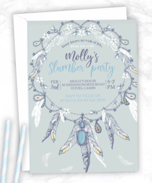 Dreamcatcher Slumber Party Invitation