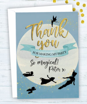 Peter Pan Party Thank You Cards