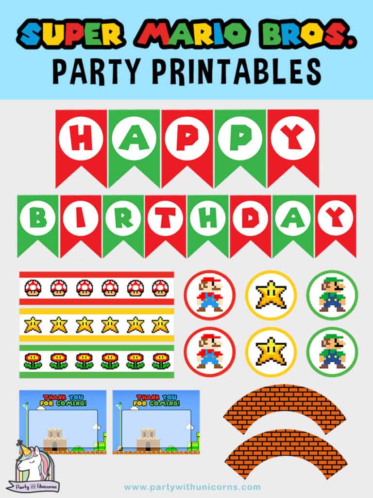 Free Super Mario Printables - Printable Blank World