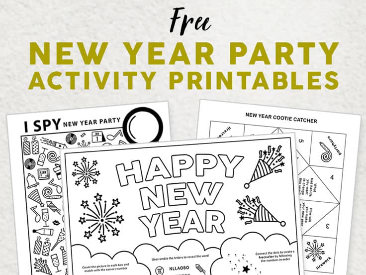 New Years Activity Printables