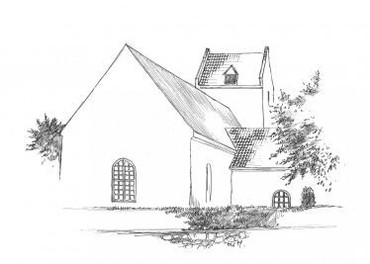 Stoense kirke, stregtegning