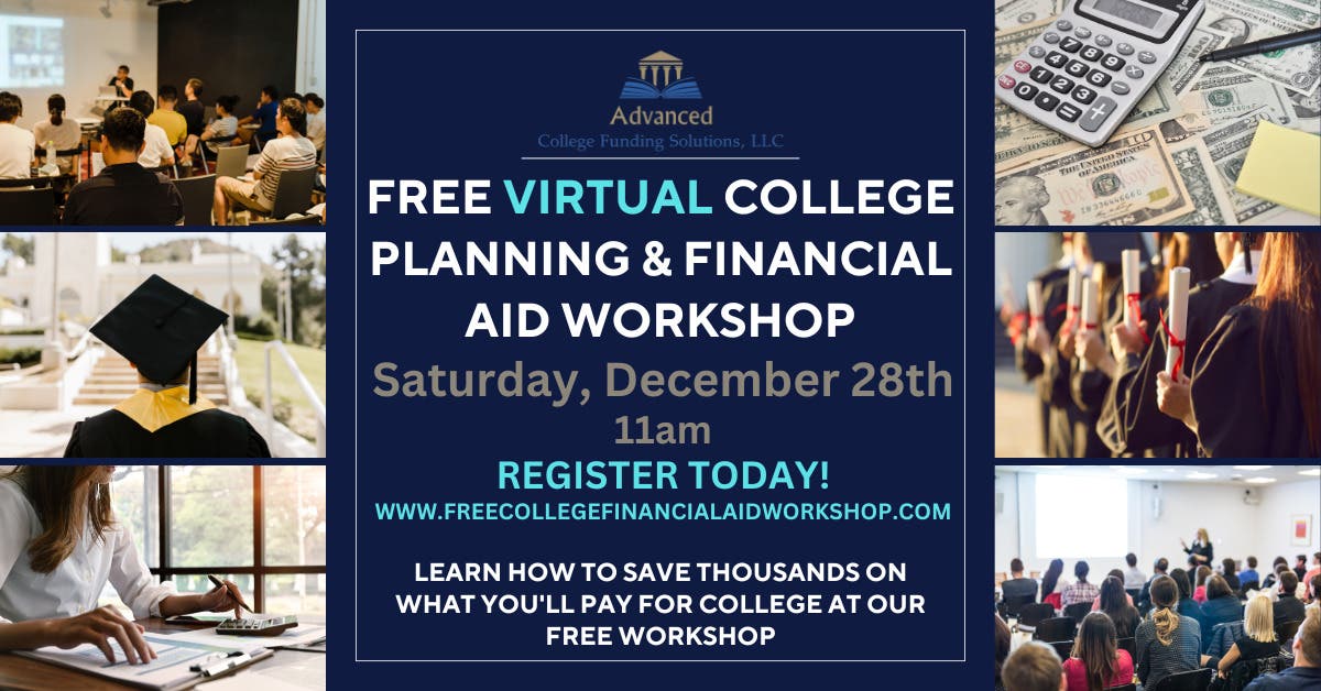 Free Online College Admission & Financial Aid Workshop