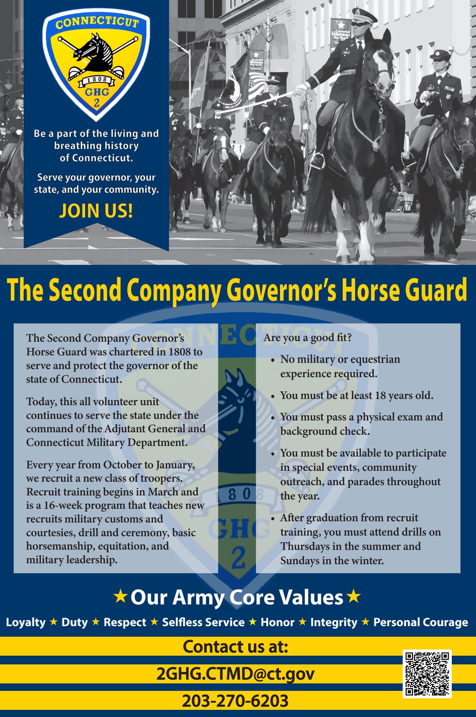 Become a Part of Military History: The Second Company Governor’s Horse Guard Seeking New Recruits