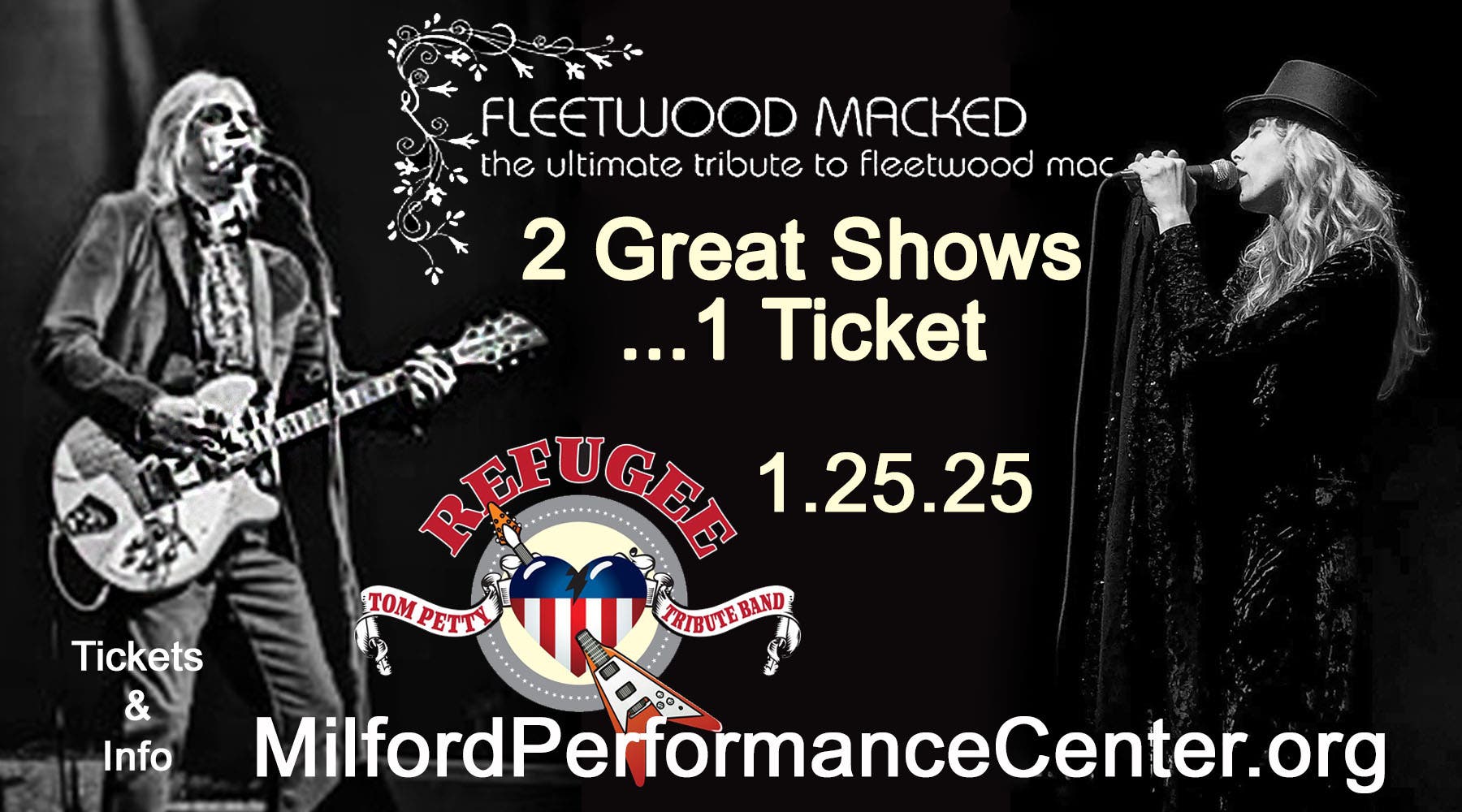 2 Great Shows W/ 1 ticket...The Best Fleetwood Macked & Refugee/Tom Petty Band