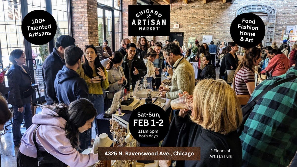 Chicago Artisan Market in Ravenswood - Sat-Sun, Feb 1-2